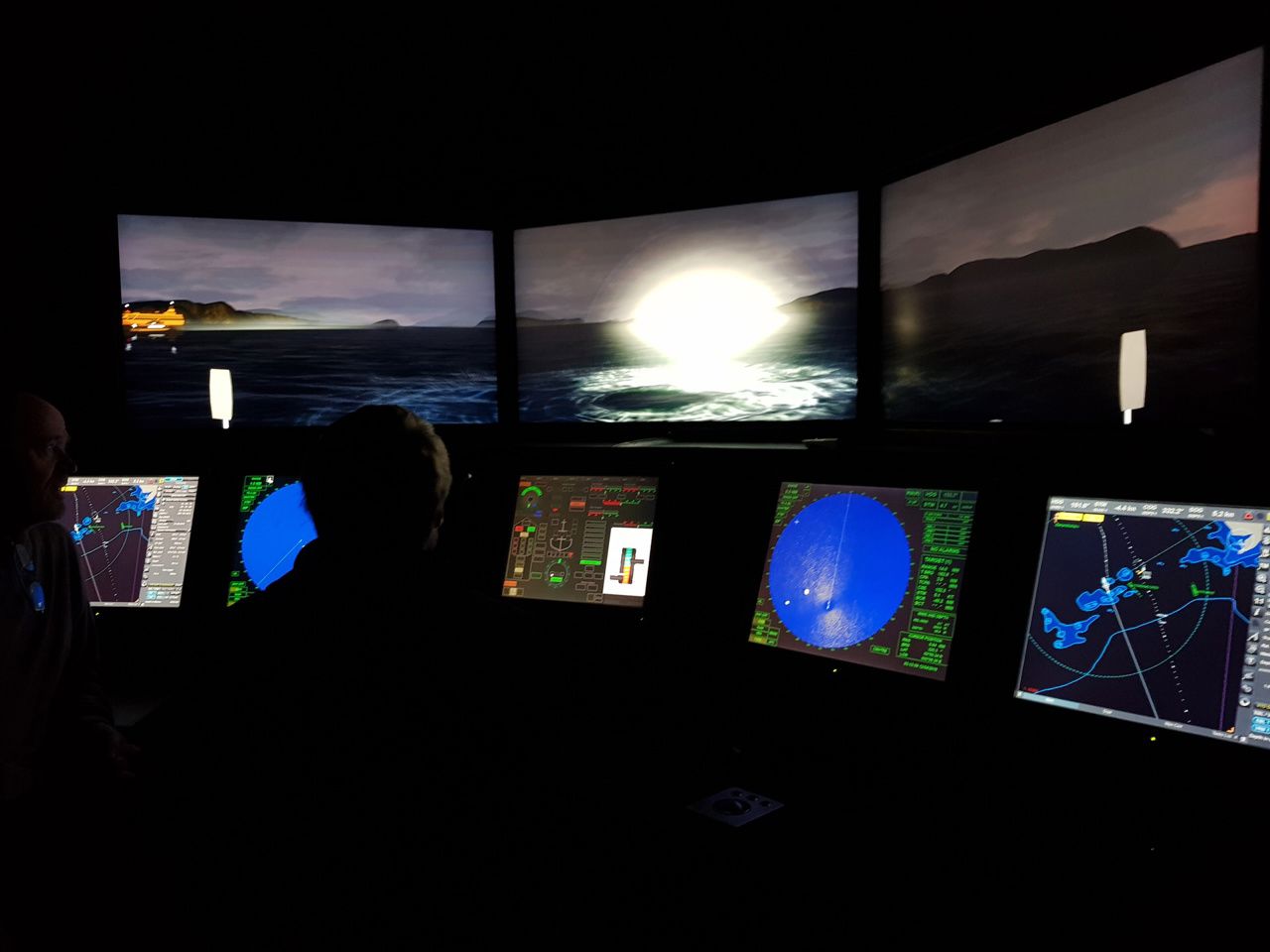 Mann i simulator 